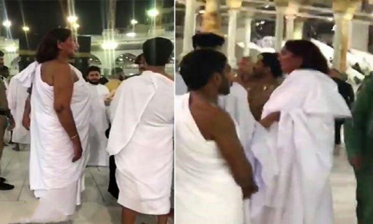 بالفيديو.. الكشف عن حقيقة ارتداء سيدة ملابس “إحرام الرجال” في الكعبة (شاهد)