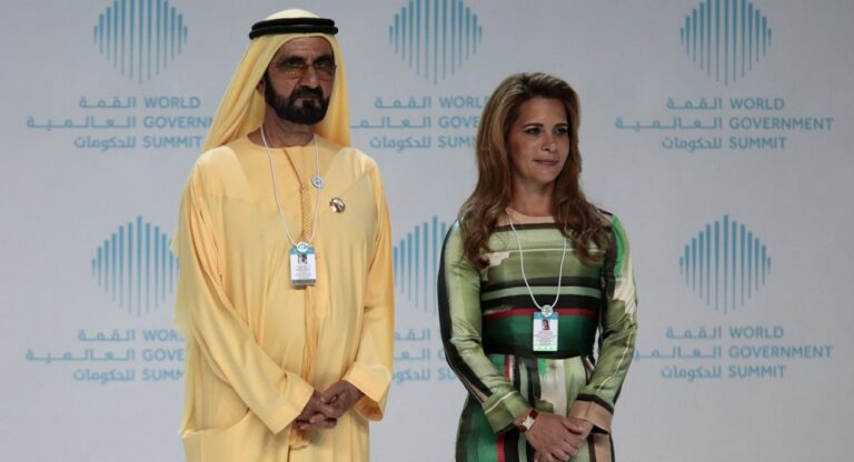 الأميرة هيا بنت الحسين وزوجها محمد بن راشد