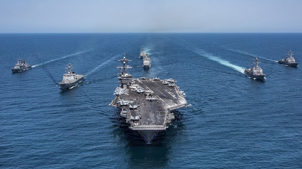 سفن حربية أمريكية في طريقها إلى الشرق الأوسط
