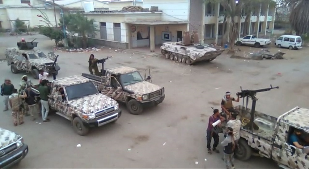 قوات تابعة للحزام الأمني في عدن