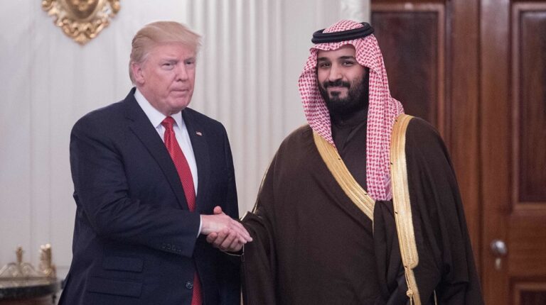 دونالد ترامب ومحمد بن سلمان