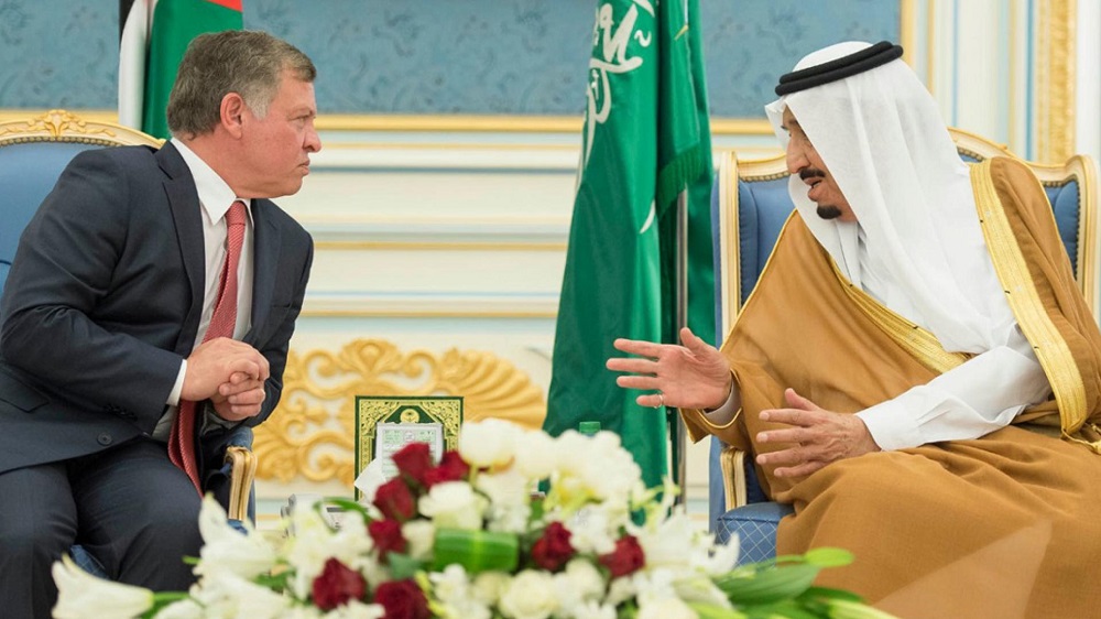 لقاء الملك السعودي بنظيره الأردني