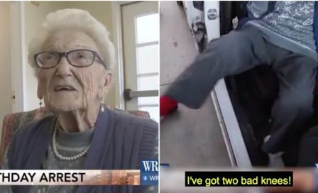اعتقال مسنة أمريكية من العمر 100