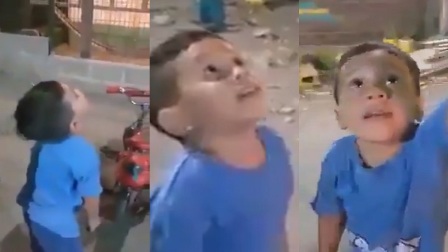 بالفيديو مشهد مؤثر لطفل توفت أمه