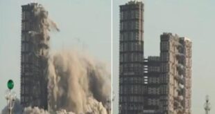 تدمير أبراج في أبو ظبي خلال 10 ثوان
