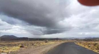 شاهد أول علامات إعصار شاهين في صنعاء مع اقترابه منها (صورة)