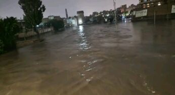 فيديو للسيول المرعبة القادمة الى صنعاء الآن