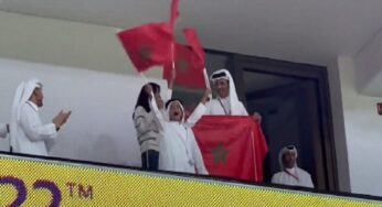 تفاعل كبير ومختلف عن فوز السعودية على الأرجنتين.. شاهد ردة فعل أمير قطر بعد فوز المغرب على كندا وتأهلها التاريخي في كأس العالم (فيديو)