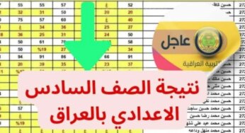 الاستعلام عن نتائج السادس الاعدادي 2024 الدور الثالث “علمي وأدبي” عبر موقع الوزارة ونتائجنا